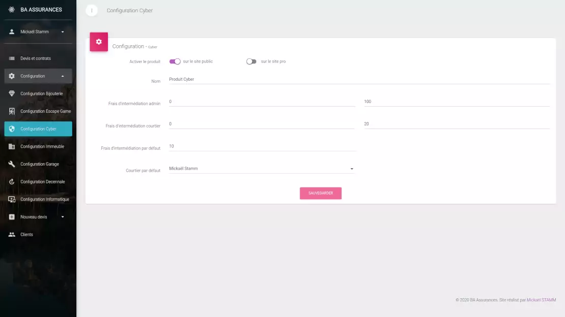 BA Assurances — Configuration
