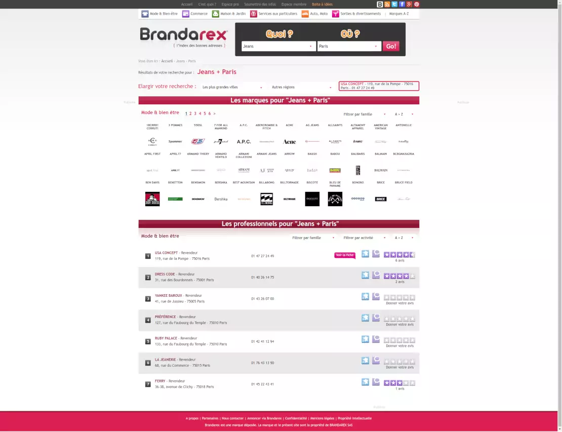 Brandarex — Recherche